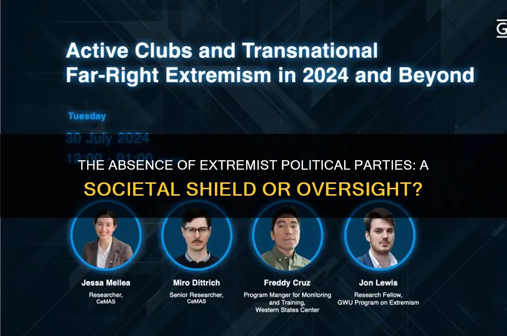 why is there no extremist political party yet