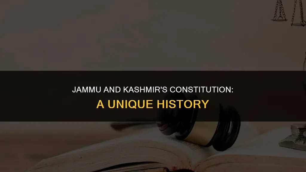 why jammu and kashmir has its own constitution