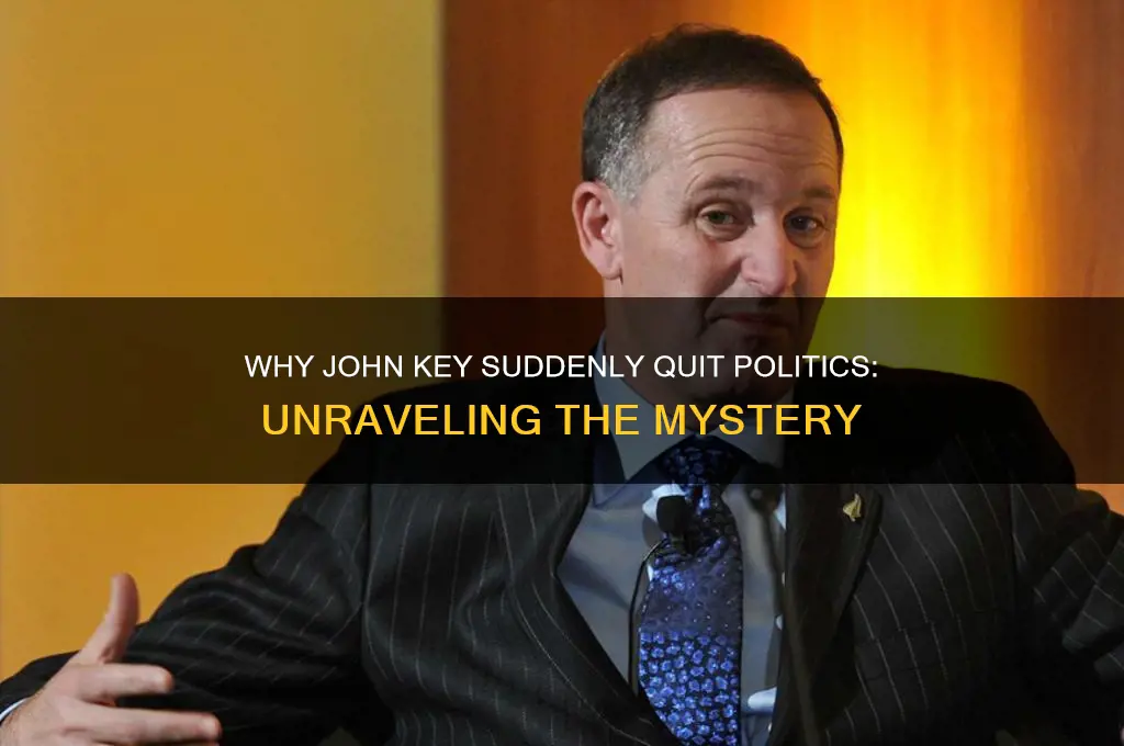 why john key quit politics