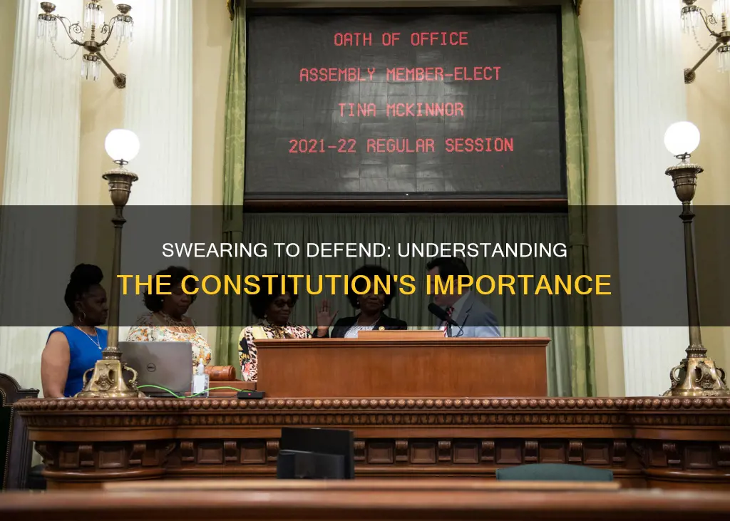 why must i swear to supoort and defend the constitution