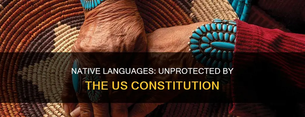 why native american language not protected under constitution