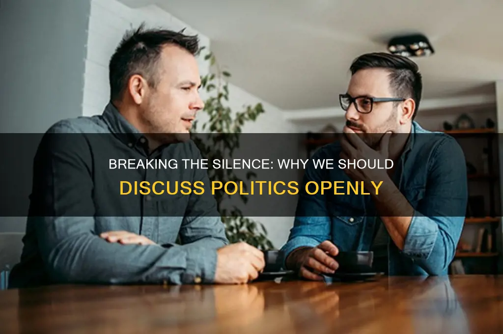 why not talk about politics