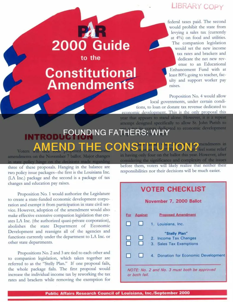 why our founding fathers included key amendments in the constitution