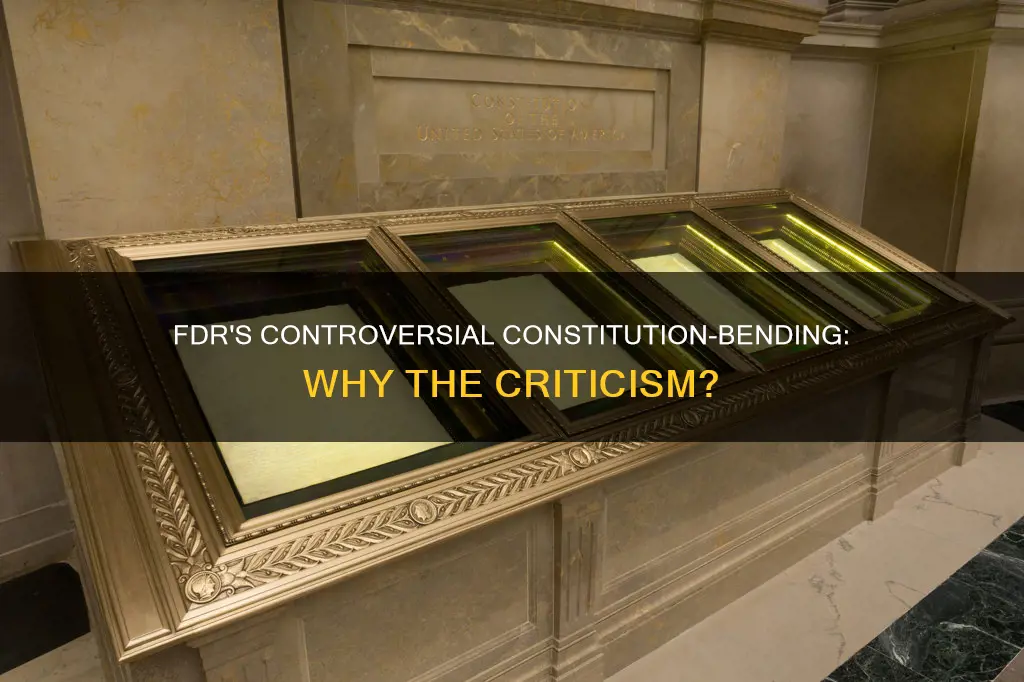 why people thought that fdr ignored the constitution