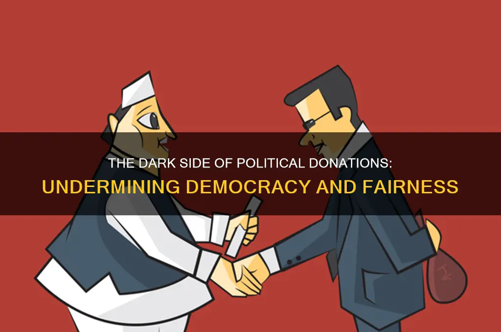 why political donations are bad