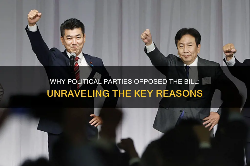 why political party opposed the bill