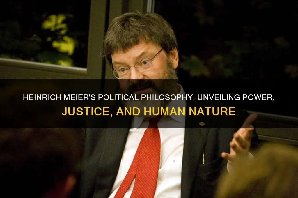 why political philosophy heinrich meier