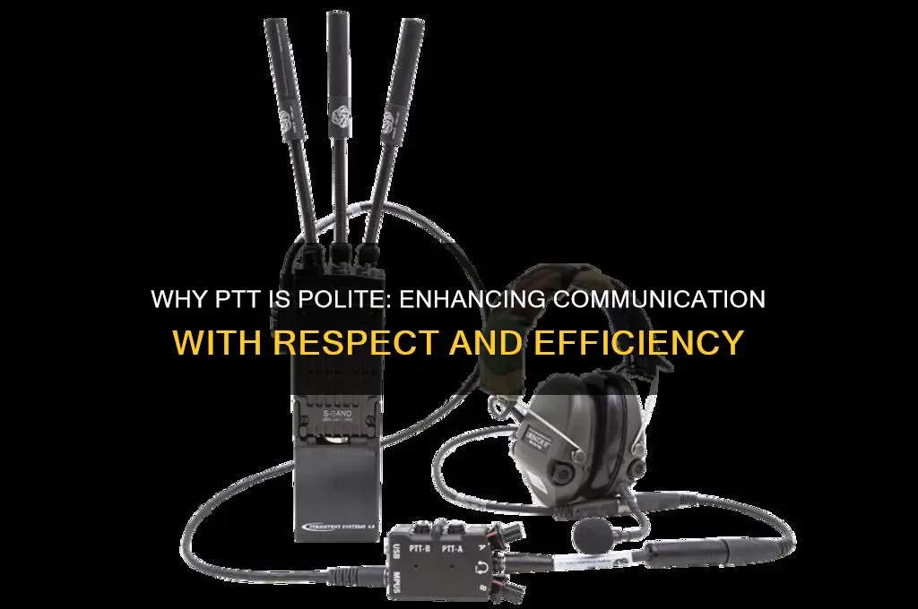 why ptt is polite