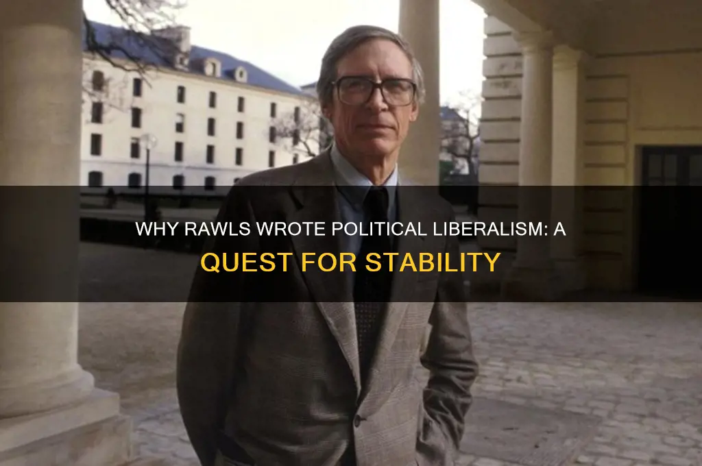 why rawls wrote political liberalism