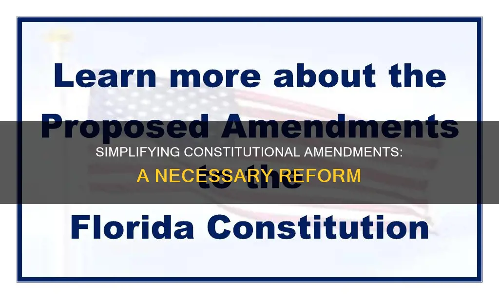 why should amending the constitution be easier