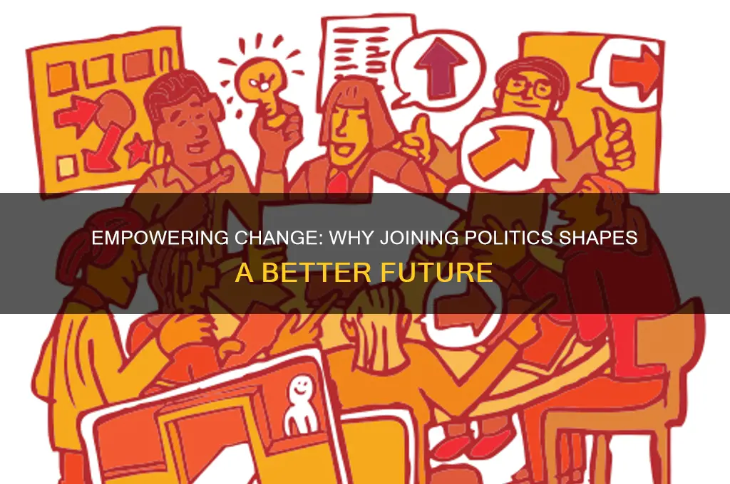 why should one join politics