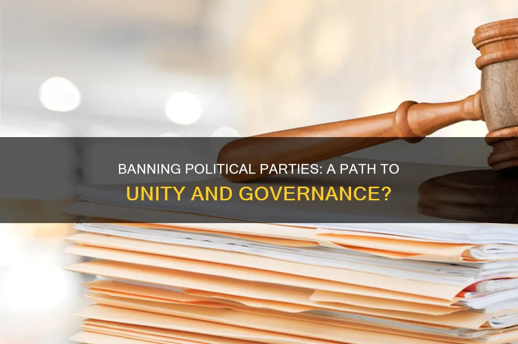 why should we ban political parties