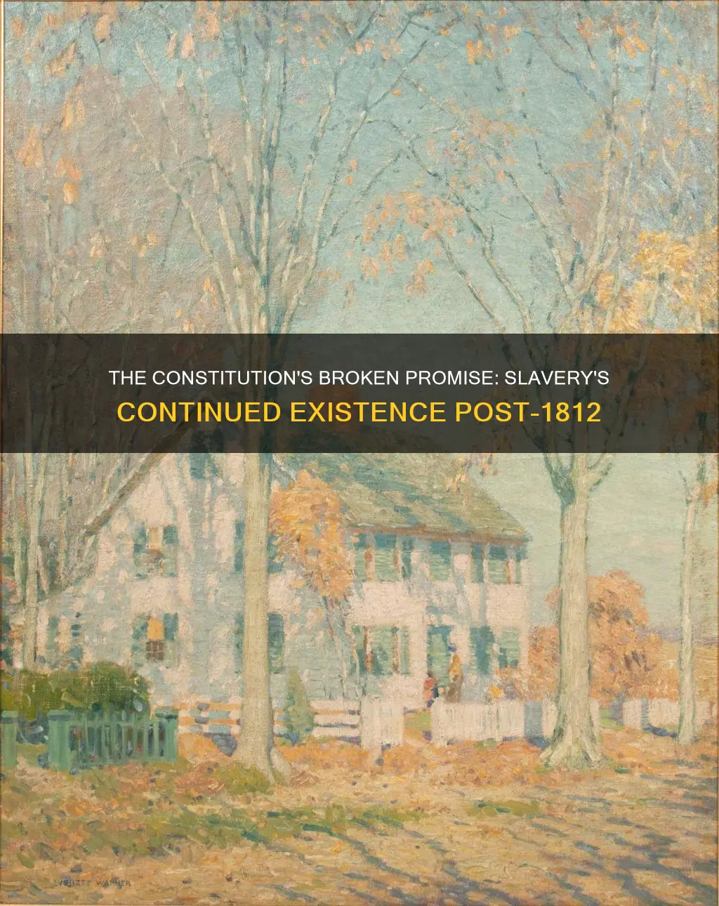 why the constitution not free slaves after 1812