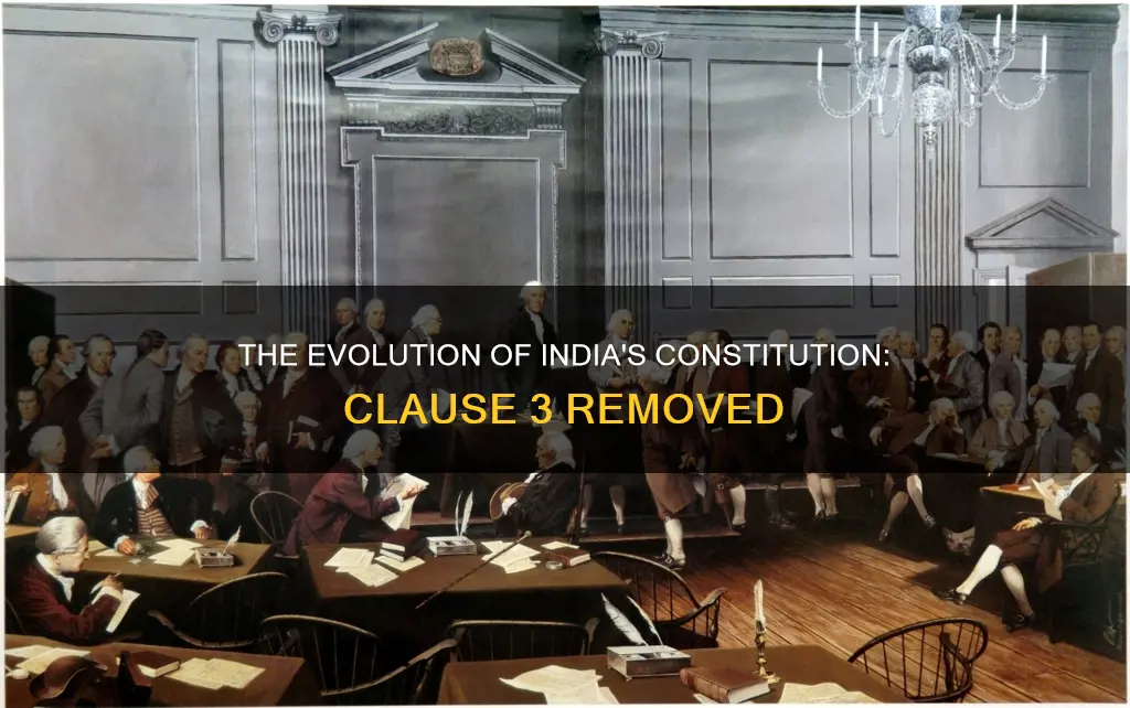why was clause 3 of the constitution removed