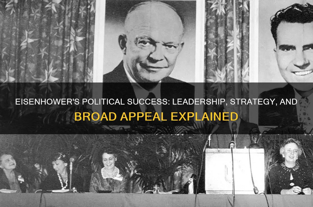 why was eisenhower politically successful