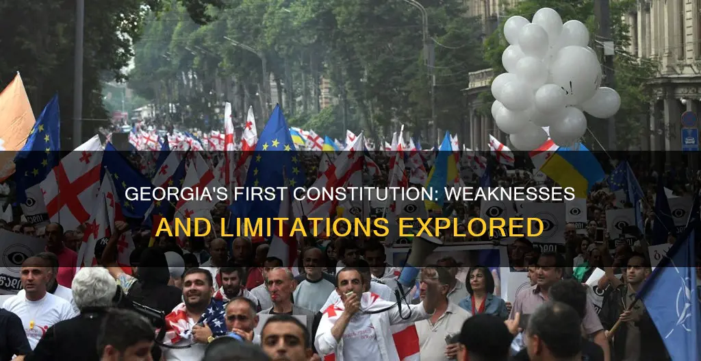 why was goergias first constitution weak