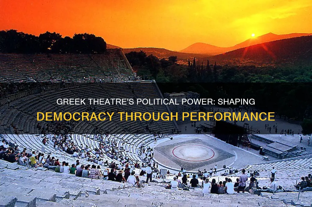 why was greek theatre political