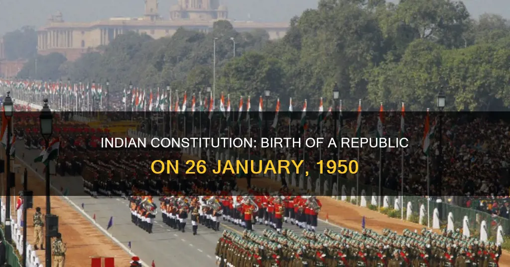 why was indian constitution regulated on 26 january 1950