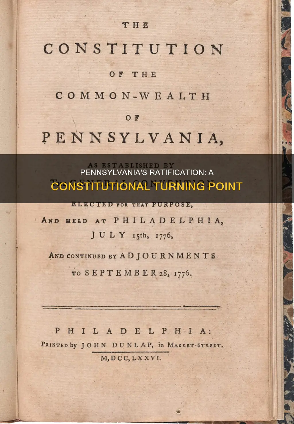 why was it crucial for pennsylvania to ratify the constitution