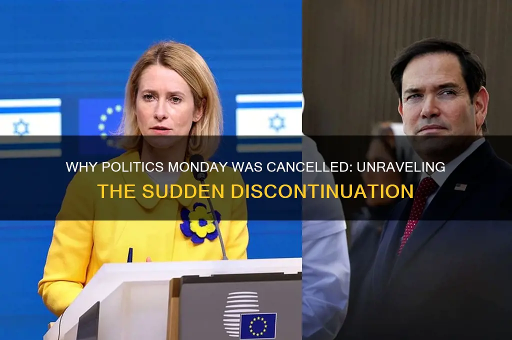 why was politics monday cancelled