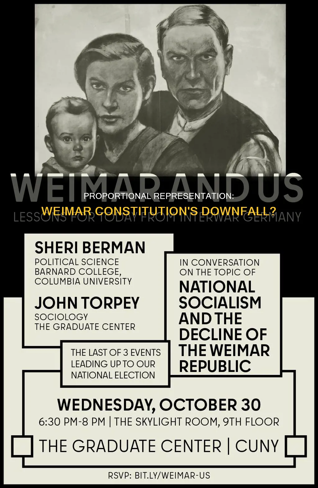 why was proportional representation a problem in the weimar constitution