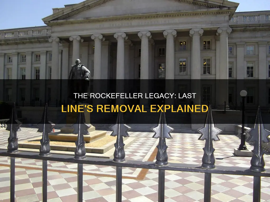 why was rockefellers last line removed from the constitution