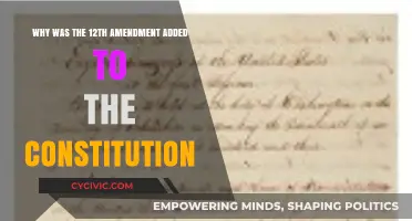 Amendment XII: Fixing Electoral College Voting Flaws