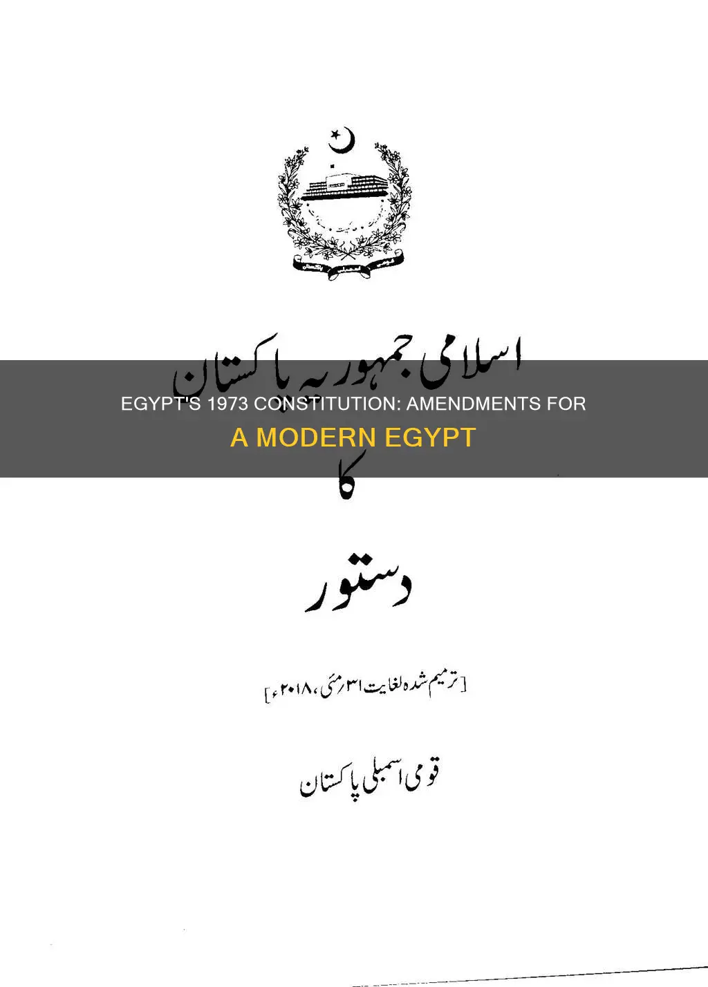 why was the 1973 constitution amended