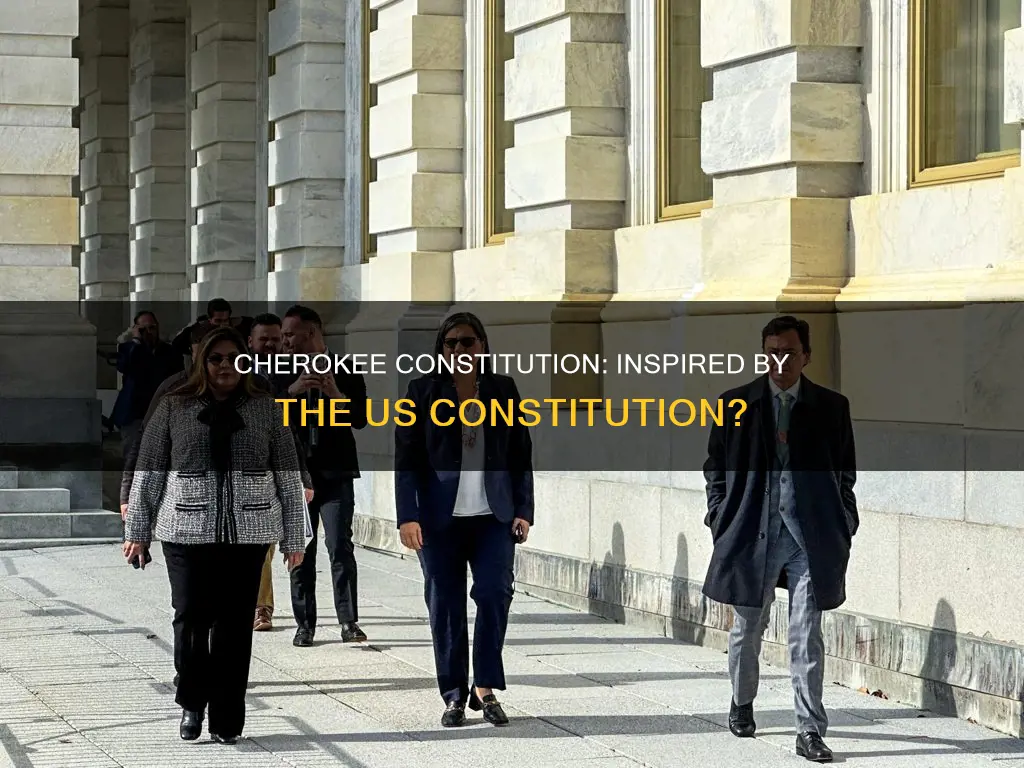 why was the cherokee constitution similar to the us constitution