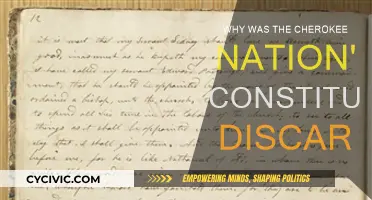 Cherokee Nation's Constitution: Discarded, Why?