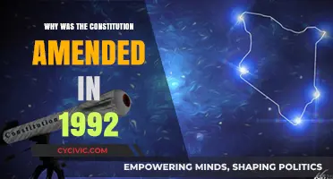 Constitution Amendments: 1992 Changes Explained