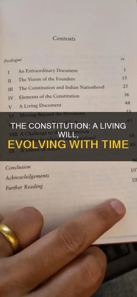 why was the constitution called a living will