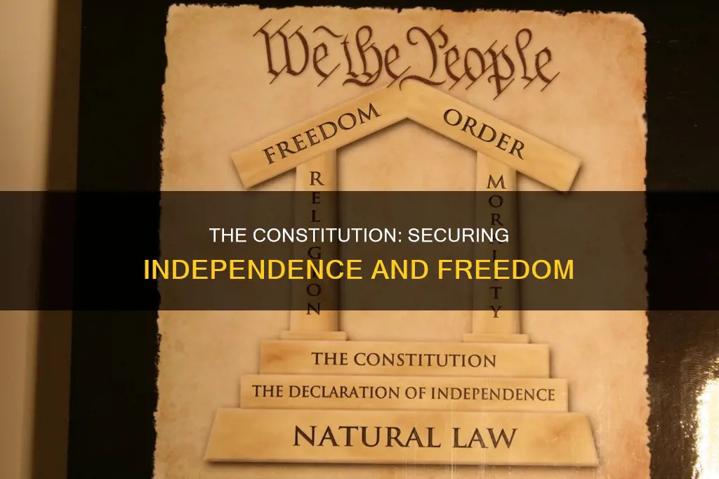 why was the constitution necessary to secure independence