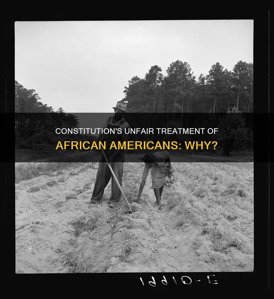 why was the constitution unfair to african americans