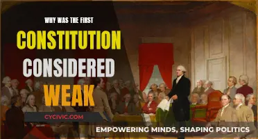 The Weaknesses of the First Constitution: Why It Failed