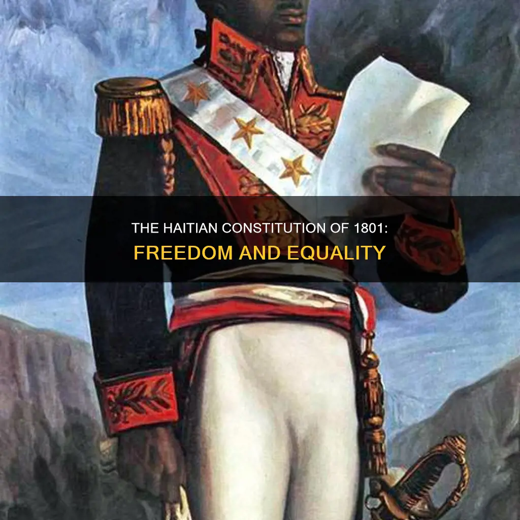 why was the haitian constitution of 1801 written
