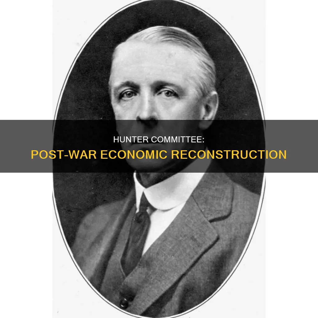 why was the hunter committee constituted in 1919