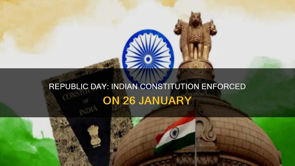 why was the indian constitution enforced on 26 january