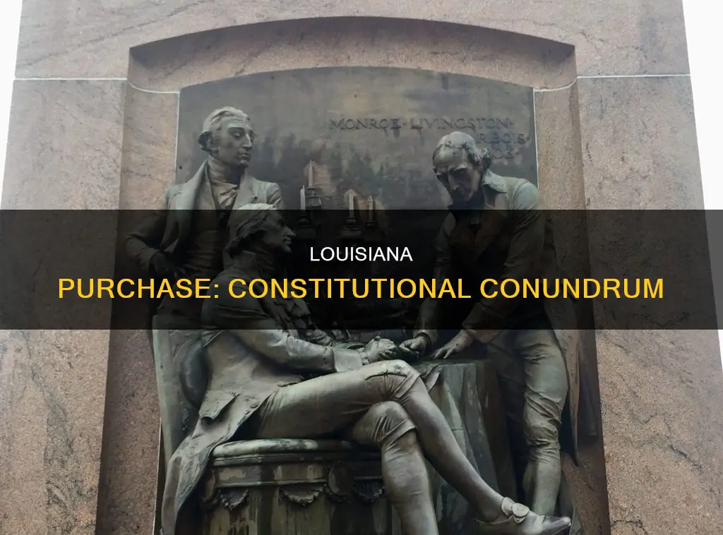 why was the louisiana purchase a constitutional dilemma