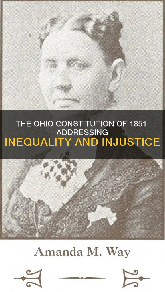 why was the ohio constitution of 1851 needed