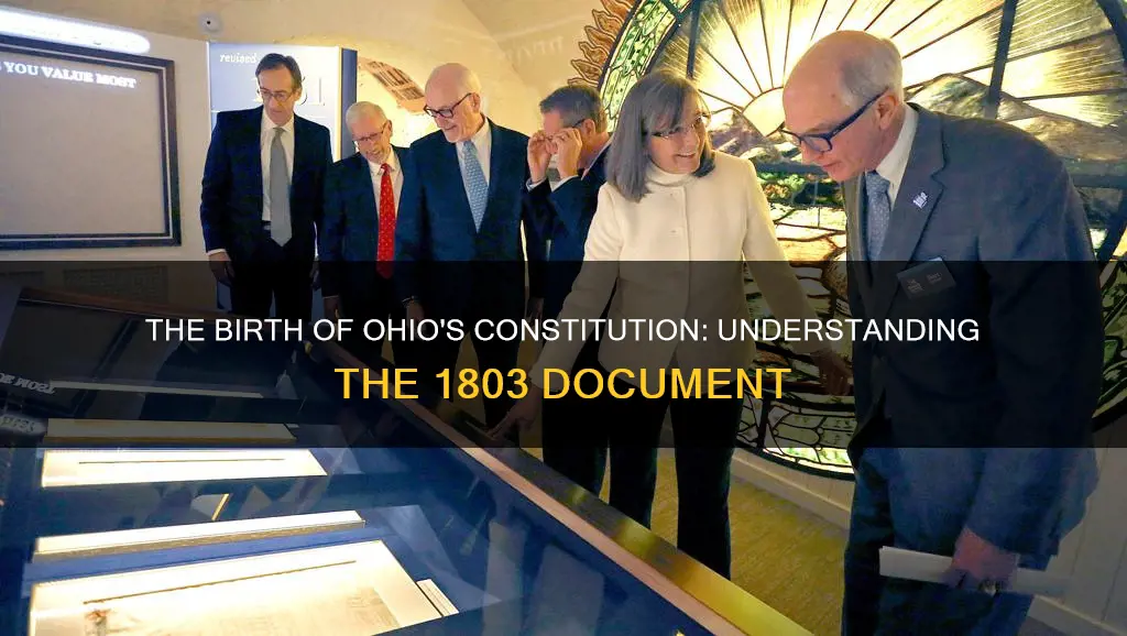 why was the original 1803 ohio constitution written