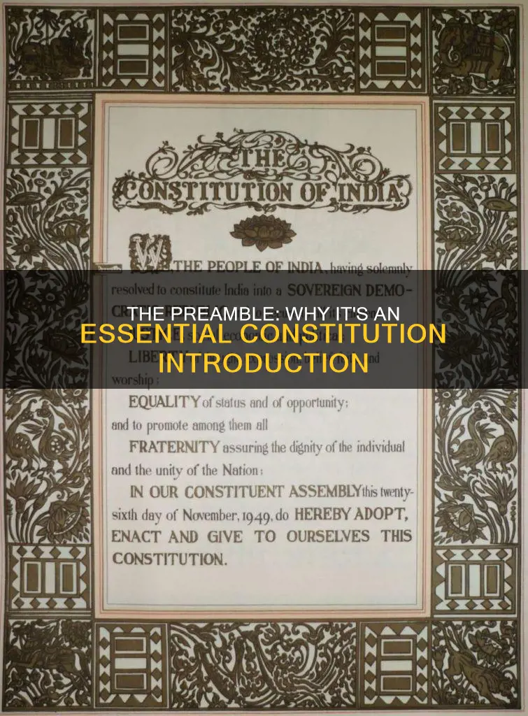 why was the preamble added to the constitution