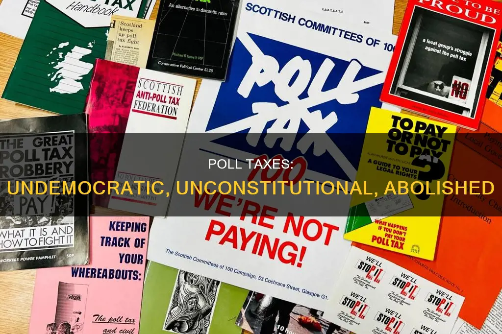 why was the us constitution amended to abolish poll taxes