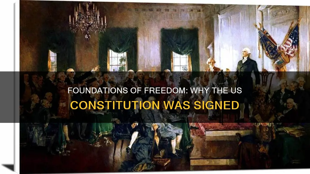 why was the us constitution signed