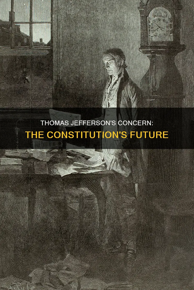 why was thomas jefferson worried about the constitution