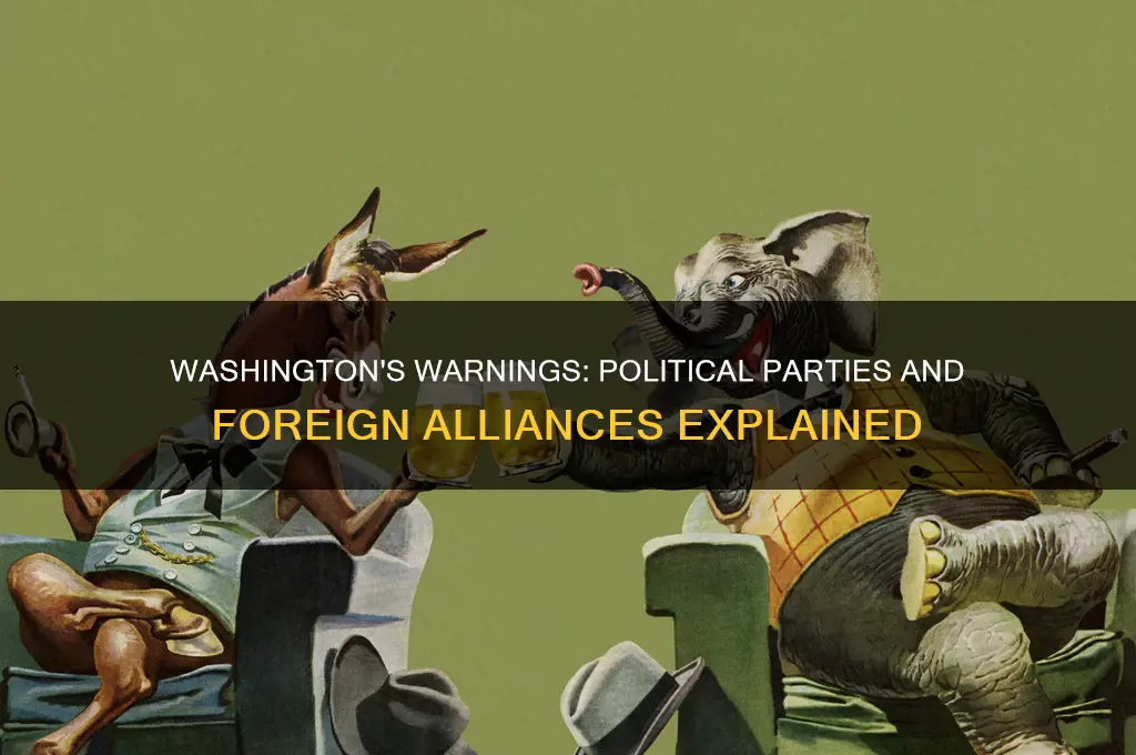 why was washington concerned about political parties and foreign alliances
