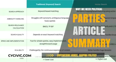 Why Political Parties Are Essential for Democratic Governance: Article Summary