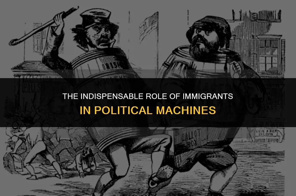 why were immigrants important to political machines