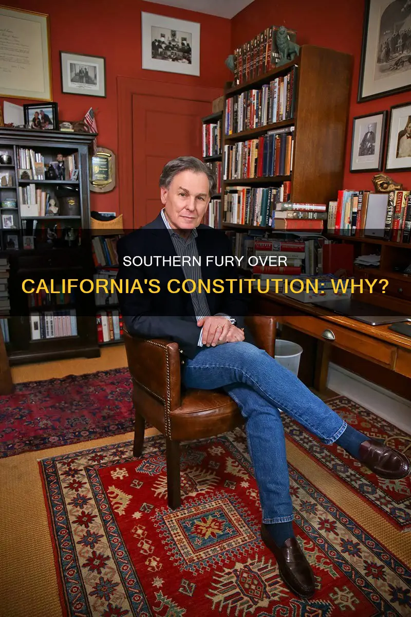 why were southerners enraged about california