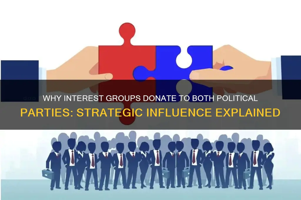 why would an interest group donate to both political parties